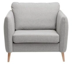 Fauteuil AARHUS Gris Clair -Royal Oak || Basic Soldes Boutique 188282