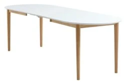 Table EGENS 90x190/270 Blanc -Royal Oak || Basic Soldes Boutique 188374
