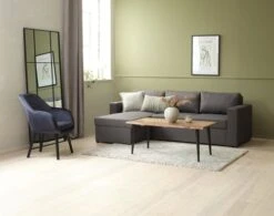 Canapé Convertible Avec Méridienne MARSLEV Gris Foncé -Royal Oak || Basic Soldes Boutique 189211