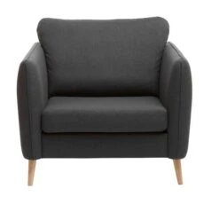 Fauteuil AARHUS Gris Foncé -Royal Oak || Basic Soldes Boutique 189317