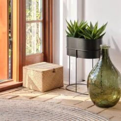 Boîte De Rangement ALVIN L26xL26xH17cm Herbier Marin -Royal Oak || Basic Soldes Boutique 194264