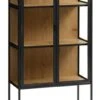 Vitrine TRAPPEDAL Chêne/noir