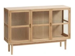 Royal Oak Vitrine LANGELINIE 3 Portes Chêne