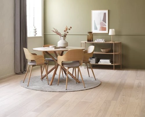 SKIBET Ø120 + 4 HVIDOVRE Chêne Clair 2 SKIBET Ø120 + 4 HVIDOVRE Chêne Clair – Image 2