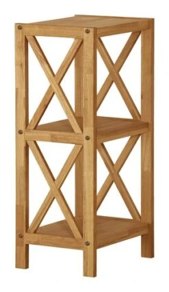 Royal Oak Étagère JANNERUP étroit 3 Tablettes Chêne -Royal Oak || Basic Soldes Boutique 202743