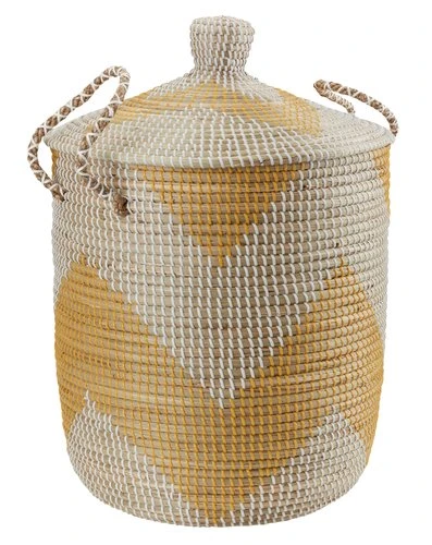 Boîte De Rangement HEDVIG Ø43xH61cm A/couvercle 1 Boîte De Rangement HEDVIG Ø43xH61cm A/couvercle