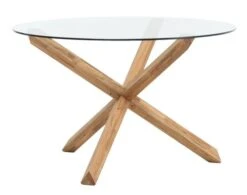 Royal Oak Table AGERBY Ø119 Verre/chêne -Royal Oak || Basic Soldes Boutique 204963