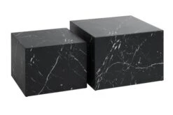 Table Basse TINGSTED 45x45/55x55 Coloris Marbre 2 Pcs
