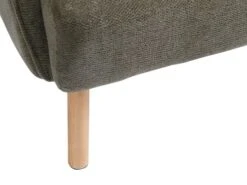 Fauteuil BREDAL Tissu Vert Olive/coloris Chêne -Royal Oak || Basic Soldes Boutique 212330