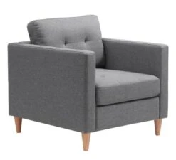 Fauteuil FALSLEV Tissu Gris