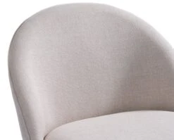 Fauteuil THORUP Tissu Beige/coloris Chêne -Royal Oak || Basic Soldes Boutique 212370