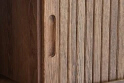 Royal Oak Meuble TV LYNGVIG 2 Portes Tambours Chêne Foncé -Royal Oak || Basic Soldes Boutique 212432