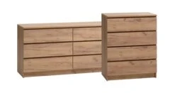 Commode 4 Tiroirs LIMFJORDEN Coloris Chêne Naturel -Royal Oak || Basic Soldes Boutique 212523