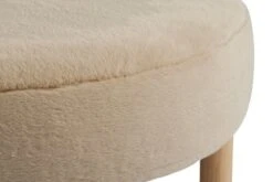 Pouf RAMSDAL Ø70 Beige/coloris Chêne -Royal Oak || Basic Soldes Boutique 212548