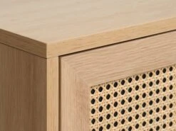 Armoire HALMSTAD 2 Portes Polyrotin/coloris Chêne -Royal Oak || Basic Soldes Boutique 213424