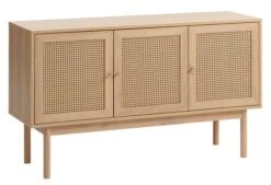 Buffet HALMSTAD 3 Portes Polyrotin/coloris Chêne