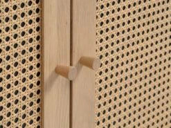 Buffet HALMSTAD 3 Portes Polyrotin/coloris Chêne -Royal Oak || Basic Soldes Boutique 213428