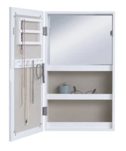 Armoire à Bijoux MALLING A/miroir Blanc -Royal Oak || Basic Soldes Boutique 213470
