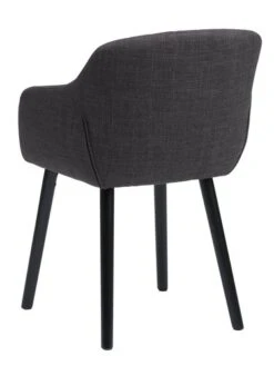 Chaise ADSLEV Tissu Gris Anthracite/noir -Royal Oak || Basic Soldes Boutique 213478