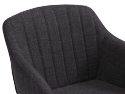 Chaise ADSLEV Tissu Gris Anthracite/noir -Royal Oak || Basic Soldes Boutique 213480