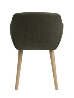 Chaise ADSLEV Tissu Vert Olive/coloris Chêne -Royal Oak || Basic Soldes Boutique 213486