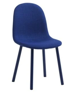 Chaise EJSTRUP Tissu Bleu/acier