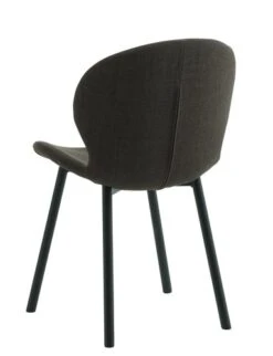 Chaise GEVNINGE Tissu Brun Foncé/noir -Royal Oak || Basic Soldes Boutique 213519