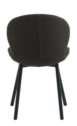 Chaise GEVNINGE Tissu Brun Foncé/noir -Royal Oak || Basic Soldes Boutique 213520
