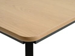 Table JEGIND 80x130 Chêne/noir -Royal Oak || Basic Soldes Boutique 213595