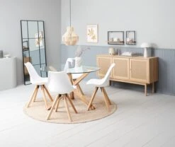 Buffet HALMSTAD 3 Portes Polyrotin/coloris Chêne -Royal Oak || Basic Soldes Boutique 213852