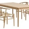 MARSTRUP L190/280 Table Chêne + 4 GUDERUP Chaises Ch./nat.