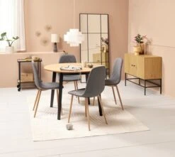 Desserte GANGSTED Chêne/noir -Royal Oak || Basic Soldes Boutique 214359