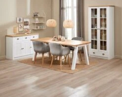 Buffet MARKSKEL 3 Portes Blanc/coloris Chêne -Royal Oak || Basic Soldes Boutique 214495 2
