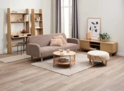 Bibliothèque KRARUP 5 Tablettes Coloris Chêne -Royal Oak || Basic Soldes Boutique 214539