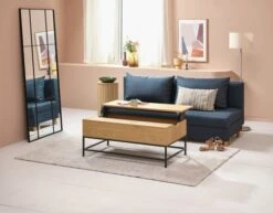 Table Basse AABENRAA L110 Plateau Rel./rangement Coloris Ch. -Royal Oak || Basic Soldes Boutique 214541 2