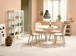Table RINGSTED Ø100 Blanc -Royal Oak || Basic Soldes Boutique 214968 2