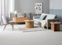 Bout De Canapé KALVEHAVE Ø55 Chêne -Royal Oak || Basic Soldes Boutique 216432 3