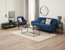 Fauteuil UDSBJERG Velours Bleu -Royal Oak || Basic Soldes Boutique 216438 2