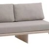 Banquette SOLLERUP 204x78 Pin Massif/tissu Gris Clair