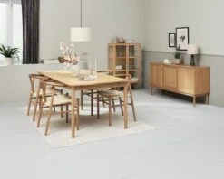 MARSTRUP L190/280 Table Chêne + 4 GUDERUP Chaises Ch./nat. -Royal Oak || Basic Soldes Boutique 218121