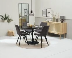 Buffet HALMSTAD 3 Portes Polyrotin/coloris Chêne -Royal Oak || Basic Soldes Boutique 218133