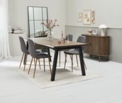 Royal Oak Buffet LYNGVIG 120 Cm Portes Coulissantes Chêne Foncé -Royal Oak || Basic Soldes Boutique 218137