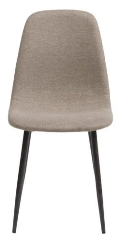 Chaise JONSTRUP Tissu Beige/coloris Chêne Foncé -Royal Oak || Basic Soldes Boutique 221609