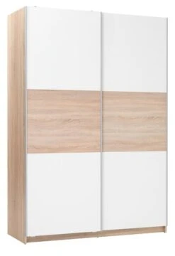 Armoire SATTRUP 151x219 Blanc/chêne