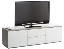 Meuble TV JERNVED Béton/brillant -Royal Oak || Basic Soldes Boutique 72168
