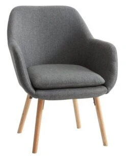 Fauteuil UDSBJERG Tissu Gris/chĂȘne