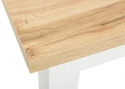 Table MARKSKEL 150x193 Blanc/coloris Chêne -Royal Oak || Basic Soldes Boutique 86430