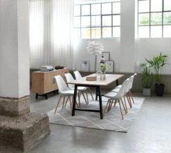 Royal Oak Chaise KASTRUP Blanc/chêne -Royal Oak || Basic Soldes Boutique 89270