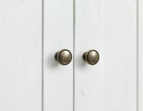 Armoire MARKSKEL 212x210 Blanc/chêne 2 Armoire MARKSKEL 212x210 Blanc/chêne – Image 2