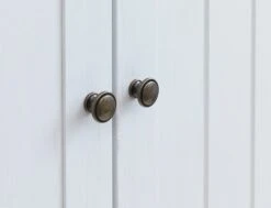 Armoire MARKSKEL 112x210 Blanc/chêne -Royal Oak || Basic Soldes Boutique 98883